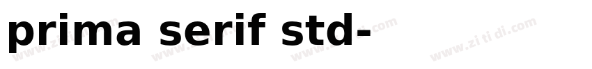 prima serif std字体转换